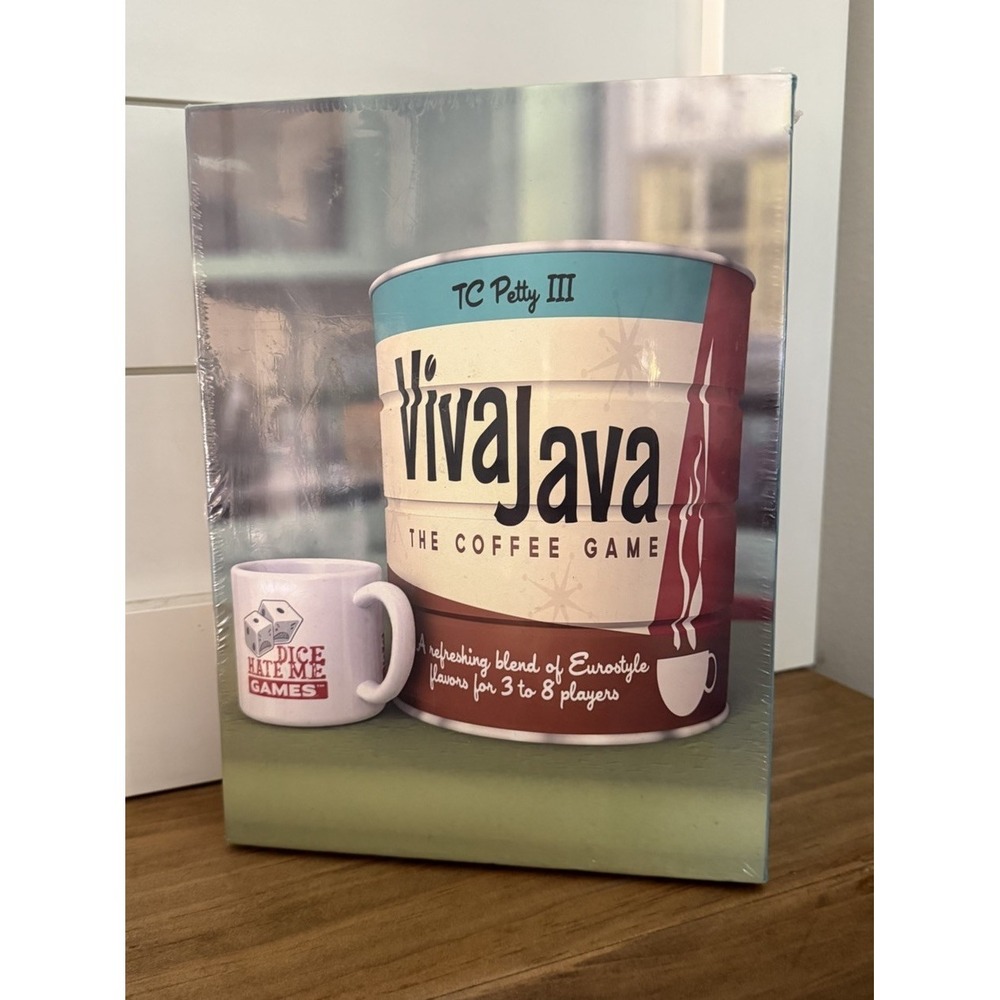 Viva Java Board Game The Coffee Game 2012 Dice‎ Hate Me Games New Sealed